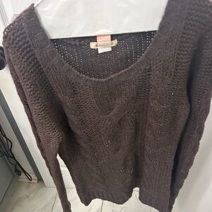 TULLE brown sweater.